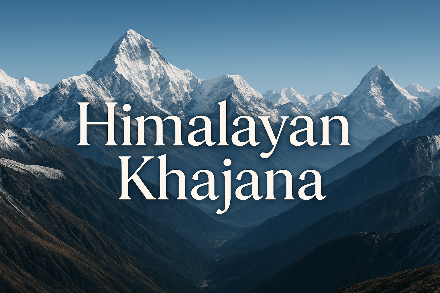 hi , i want to make our brand name with himalayan picture in background , our brand name is himalayan khajana